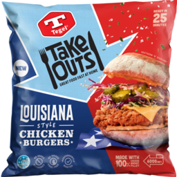Photo of Tegel Take Outs Chicken Burger Patties Louisiana BBQ