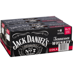 Photo of Jack Daniels & Cola Can 375ml 2x10 Pack 