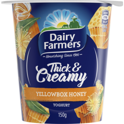 Photo of Dairy Farmers Thick & Creamy Yellow Box Honey Yoghurt 150g