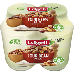 Photo of Edgell Four Bean Mix 4x125gm