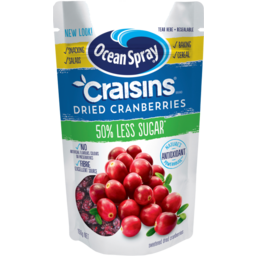 Photo of Ocean Spray Craisins Dried Cranberries 50% Less Sugar 150g