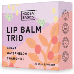 Photo of Noosa Basics - Lip Balm Trio Guava Watermelon Chamomile