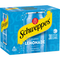 Photo of Schweppes Lemonade Soft Drink Cans Multipack