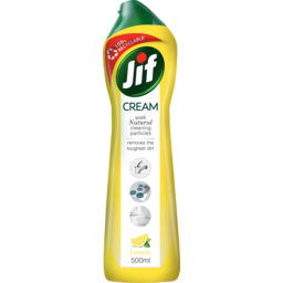 Photo of Jif Cream With Natural Cleaning Particles Lemon Cleanser 500ml