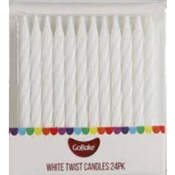 Photo of Go Bake Twist Candles 24 Pack White