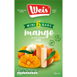 Photo of Weis Minis Mango & Ice Cream Bars 6 Pack 264ml