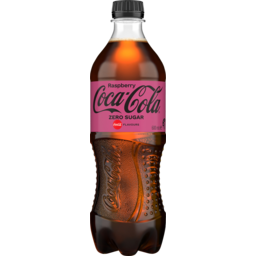 Photo of Coca Cola Raspberry Zero Sugar Soft Drink Bottle 600ml