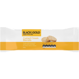 Photo of Black and Gold Biscuit Custard Cream