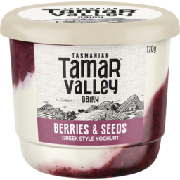 Photo of Tamar Valley Dairy Berries & Seeds Greek Style Yoghurt 170g