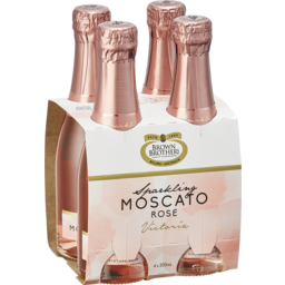 Photo of Brown Brothers Sparkling Moscato Rosa 200ml 4 Pack