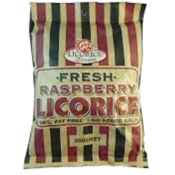 Photo of Licorice Lovers Raspberry 300gm