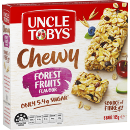 Photo of Uncle Tobys Chewy Forest Fruits 6 Muesli Bars 185g