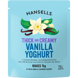 Photo of Hansells Thick & Creamy Vanilla Yoghurt Mix 220g