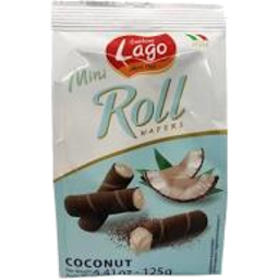 Photo of Lago Mini Roll Wafers Coconut 125g