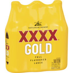 Photo of XXXX Gold 3x750ml Bottle Shrinkwrap 
