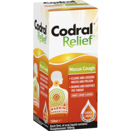 Photo of Codral Mucus Cough Liquid Honey Lemon Flavour 150ml 150ml