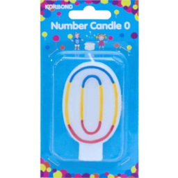Photo of Korbond Candle Birthday Number 0