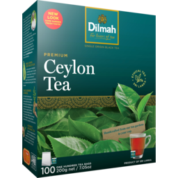 Photo of Dilmah Premium Ceylon Tea Bags 100 Pack 200g
