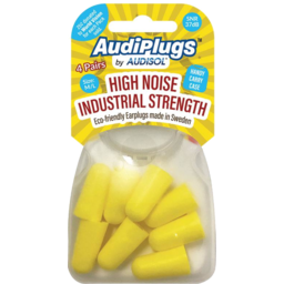 Photo of Audisol Audiplugs Ear Protection High Noise Industrial Strength 8 Plugs