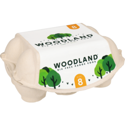 Photo of Woodland Free Range Eggs Size 8 6 Pack