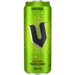 Photo of V Energy Drink Green 330ml Can 