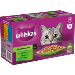 Photo of Whiskas Cat Food Pouches Mixed Favourites In Jelly 18 Pack