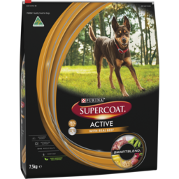 Photo of Supercoat Adult Active Dry Beef Dog Food 7.5kg
