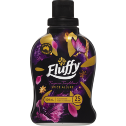 Photo of Fluffy Concentrate Liquid Fabric Softener Conditioner, 500ml, 25 Washes, Spice Allure, Fragrance Temptations 500ml