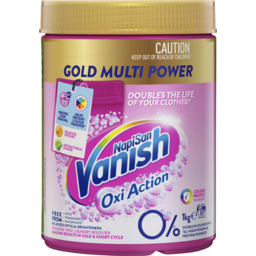 Photo of Vanish Napisan Gold Multi Power 0% Oxi Action Stain Remover & Laundry Booster Powder