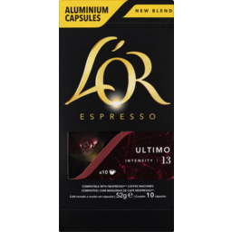 Photo of Lor Espresso Ultimo Intensity 13 Coffee Capsules 10 Pack