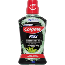 Photo of Colgate Plax Antibacterial Alcohol Free Mouthwash Bamboo Charcoal Mint