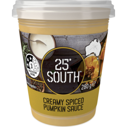 Photo of 25 Degree South 25 Degrees South Creamy Spiced Pumpkin Sauce 280g