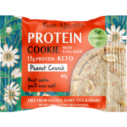 Photo of Food To Nourish Peanut Crunch Protein Cookie With Collagen 60g