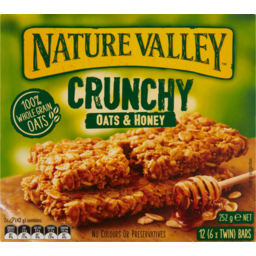 Photo of Nature Valley Crunchy Oats & Honey Muesli Bars 6 Twin Bars 252g