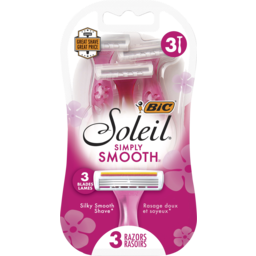 Photo of Bic Razors Soleil Simply Disposable 3 Pack