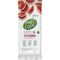 Photo of Pine O Cleen Simply Biodegradable Wipes Grapefruit 126 Pack 