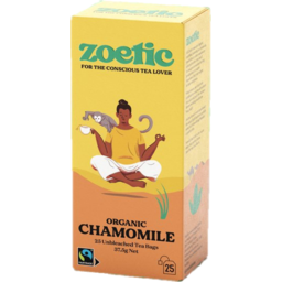 Photo of Zoetic Chamomile Organic Tea Bags 25 Pack 37.5g