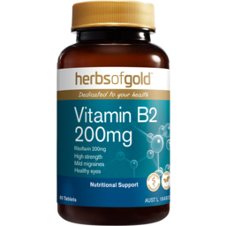 Photo of HERBS OF GOLD Vitamin B2 200mg 60tab