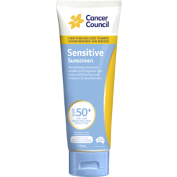Photo of Cancer Council Sensitive Sunscreen Spf50+ 110ml