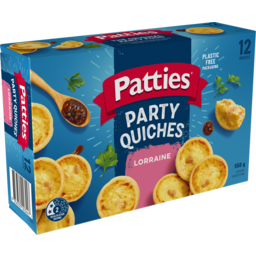 Photo of Patties Party Quiches Lorraine 12 Pack