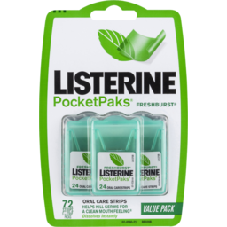 Photo of Listerine Pocketpaks Freshburst 72 Oral Strips 
