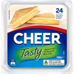Photo of Cheer Cheese Tasty Sliced 500g