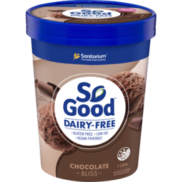 Photo of So Good Dairy-Free Chocolate Bliss Frozen Dessert 1L