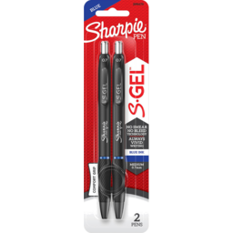 Photo of Sharpie S-Gel Retractable Gel Pen Medium 0.7mm Blue 2 Pack