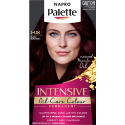Photo of Schwarzkopf Napro Palette 1-08 Black Burgundy Intensive Oil Care Hair Colour One Application