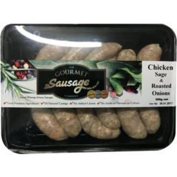 Photo of Gourmet Sausage Co. Chicken Sage And Onion Sausages 500gm