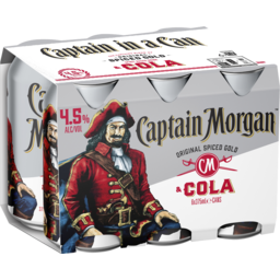 Photo of Captain Morgan Original Spiced Gold & Cola 4.5% Ca