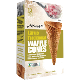 Photo of Altimate Large Traditional Waffle Ice Cream Cones
