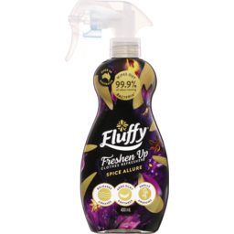 Photo of Fluffy Clothes Refresher Liquid Spray, 400ml, Spice Allure, Freshen Up, Fragrance Temptations 400ml