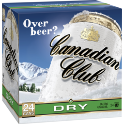 Photo of Canadian Club Whisky & Dry Cube 24x375ml